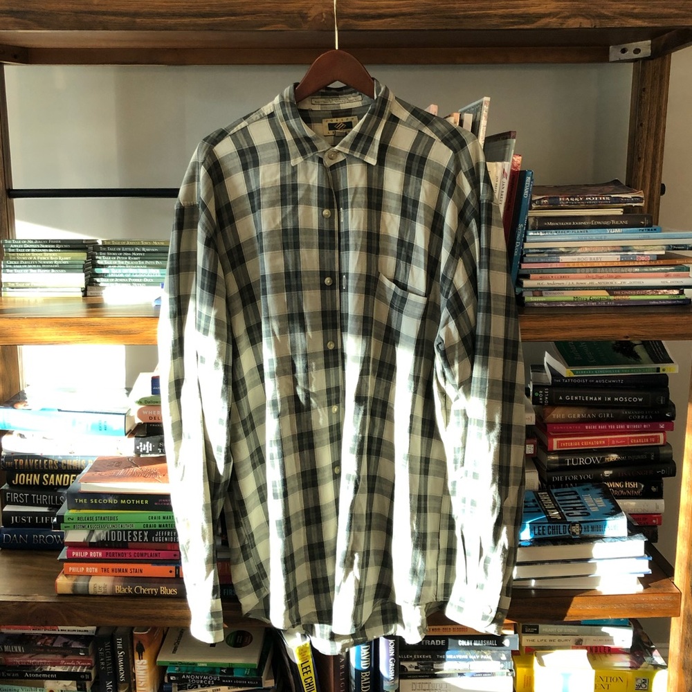 Joseph Abboud Plaid Men’s Button Down Top M EUC